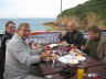 Essen am Strand